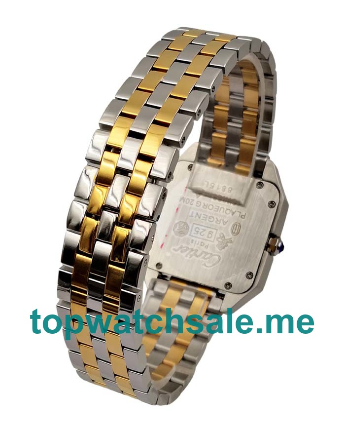 UK White Dials Steel And Gold Cartier Santos W25066Z6 Replica Watches