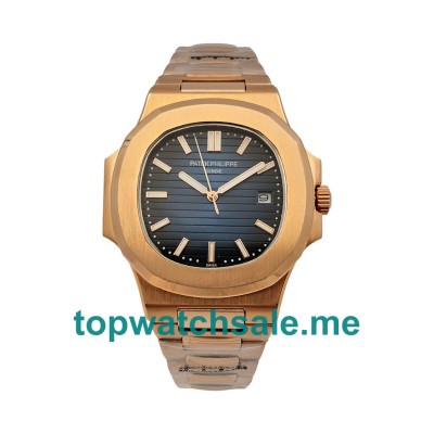 UK Blue Dials Rose Gold Patek Philippe Nautilus 5711/1R Replica Watches