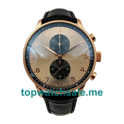 UK Grey Dials Red Gold IWC Portugieser IW371482 Replica Watches