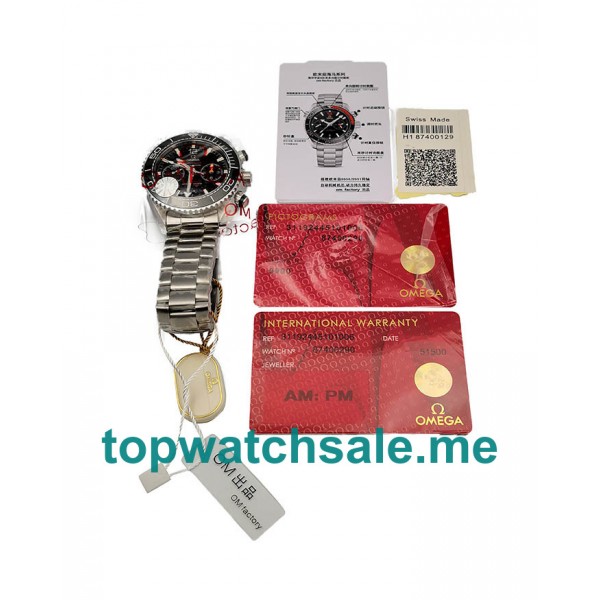 UK Black Dials Steel Omega Seamaster Planet Ocean 215.30.46.51.01.001 Replica Watches