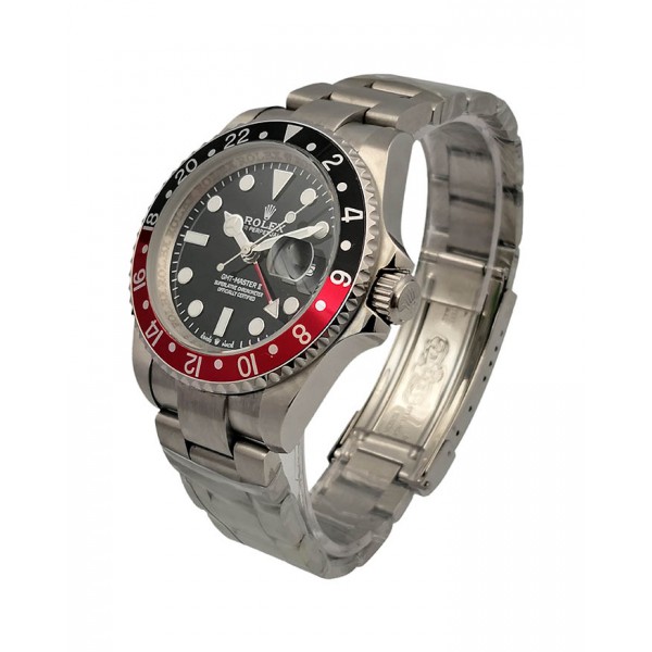 UK Black And Red Ceramic Bezels Rolex GMT-Master II 16710 Fake Watches For Men