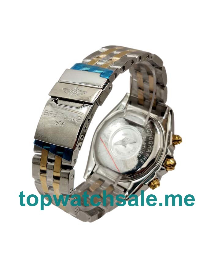 UK Blue Dials Steel And Gold Breitling Chronomat Evolution B13356 Replica Watches