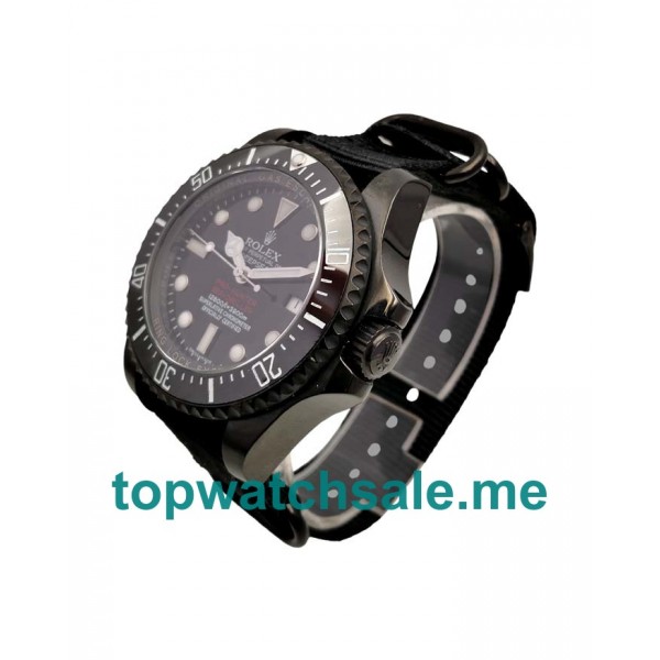 UK Black Dials Black Steel Rolex Sea-Dweller Deepsea 116660 Replica Watches