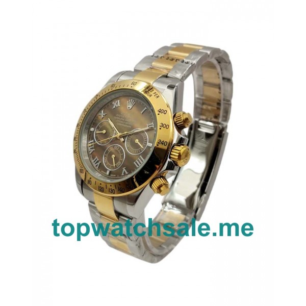 UK Mother Of Pearl Dials Steel And Gold Rolex Daytona 116523 Replica Watches