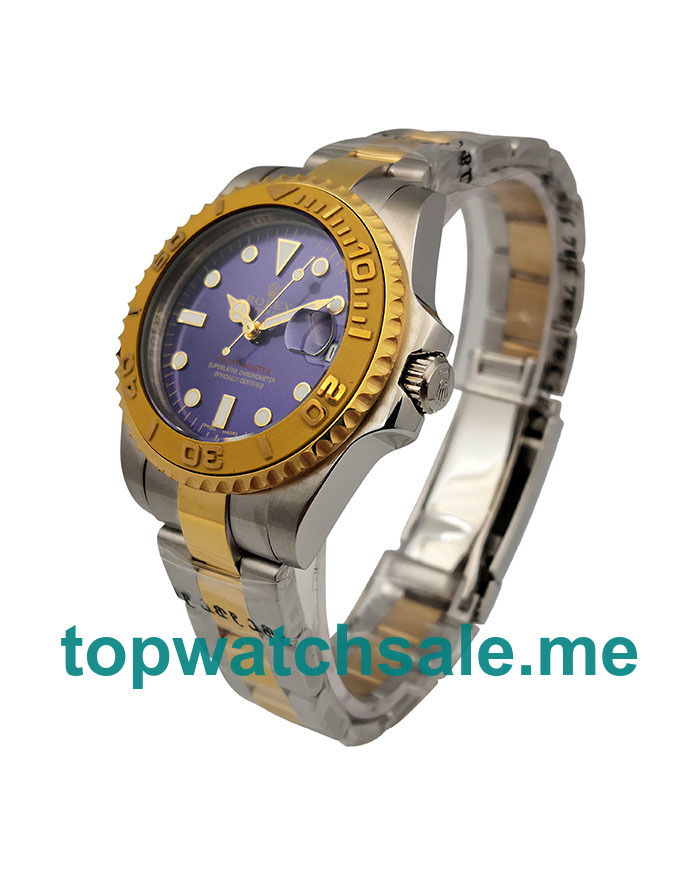 UK Blue Dials Steel And Gold Rolex Yacht-Master 169623 Replica Watches 
