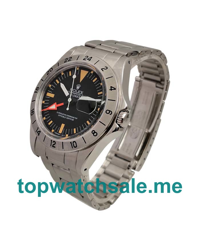 UK Black Dials Steel Rolex Explorer II 1655 Replica Watches