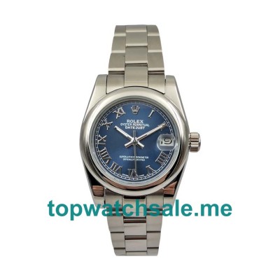 UK Blue Dials Steel Rolex Datejust 178240 Replica Watches