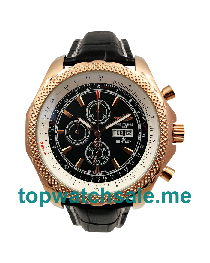 UK Black Dials Rose Gold Breitling Bentley GT A13362 Replica Watches
