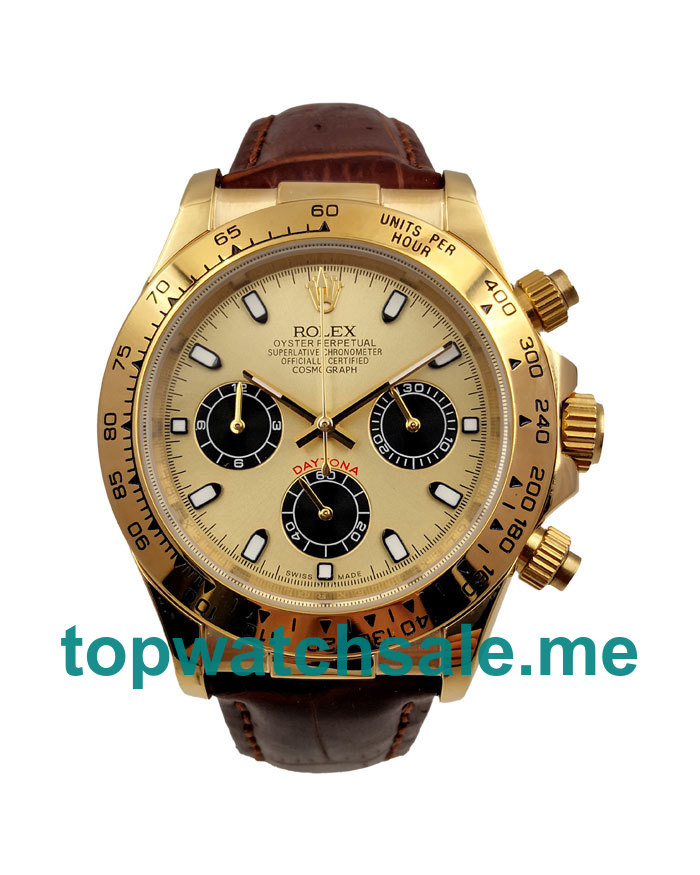 UK Champagne Dials Gold Rolex Daytona 116508 Replica Watches