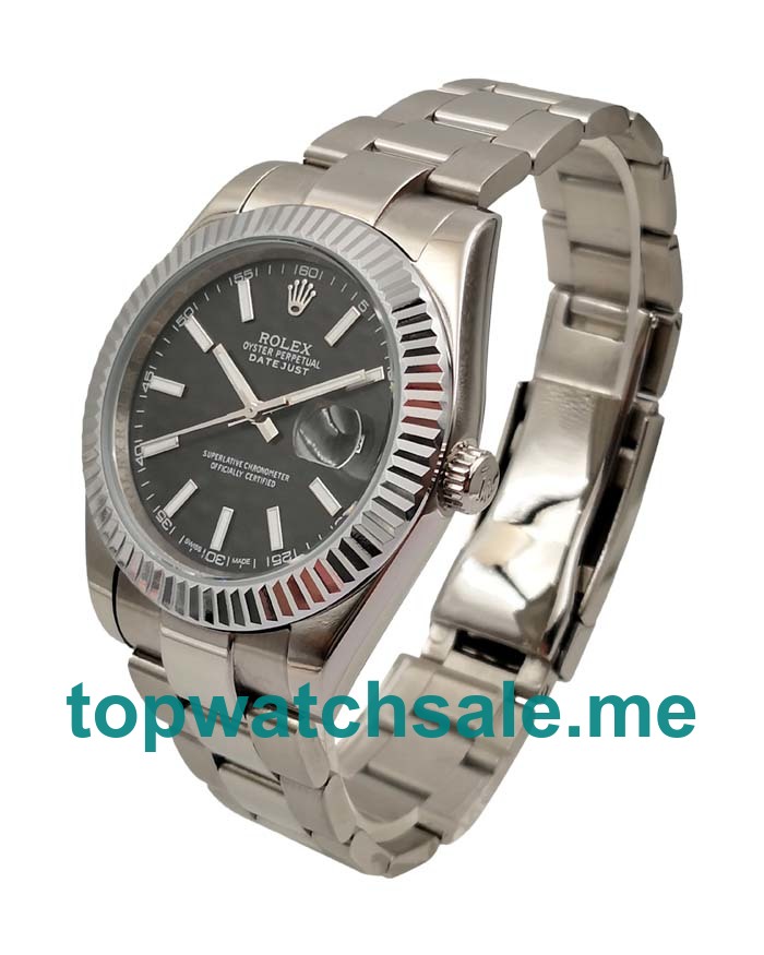 UK Black Dials Steel Rolex Datejust II 116334 Replica Watches